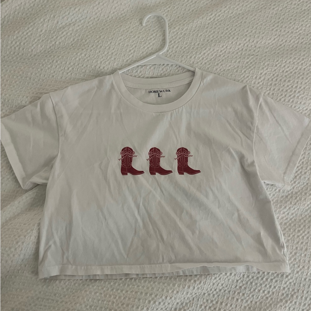 Homewurk Cowboy Boots and Bows T-Shirt